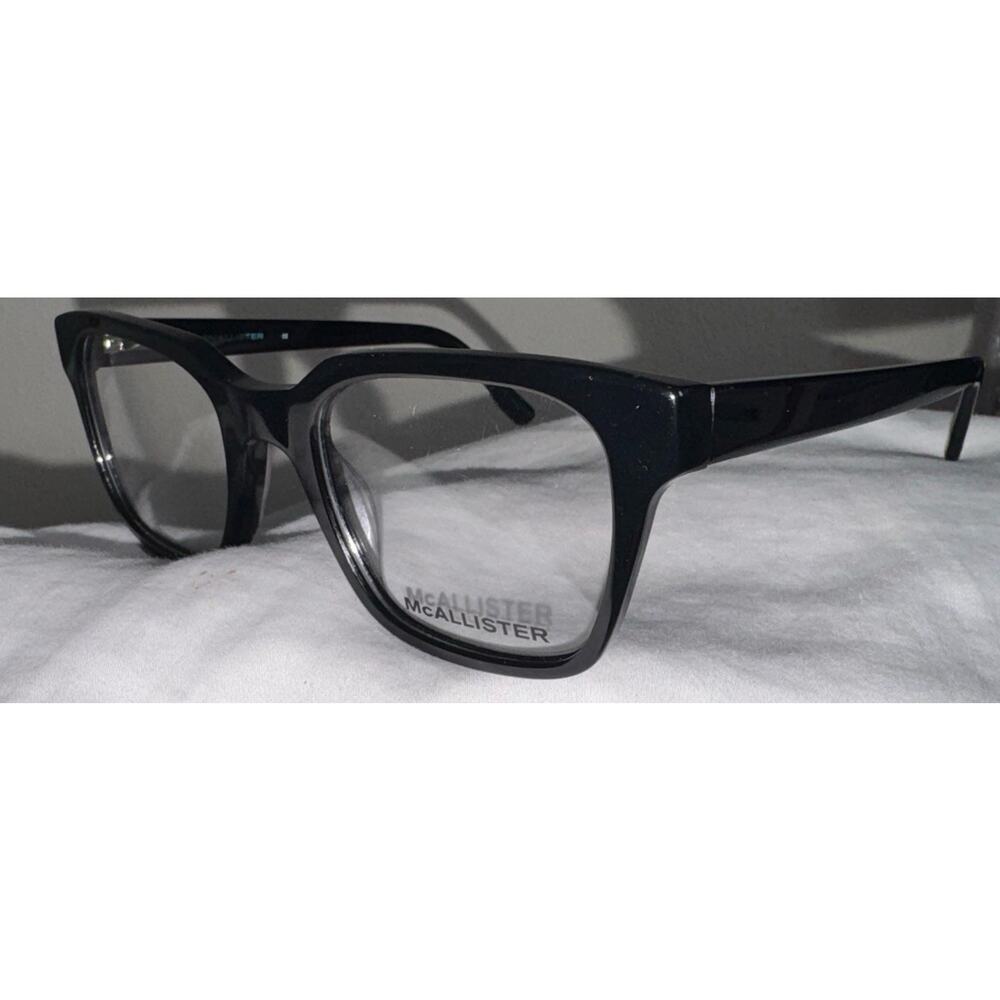 McAllister MC4503 Black Eyeglass Frames 51-21-140 Square Rx Glasses NEW